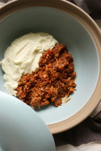 Goat Ragu with Cauliflower Mash - This easy stick-to-your ribs comfort feed is a real crowd pleaser. | circleofeaters.com