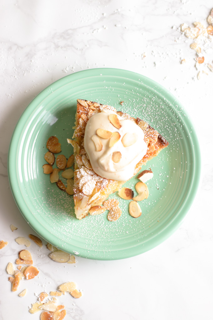Pear and Almond Cake - An easy pear and almond cake recipe that is as gorgeous as it is delicious. We love this cake and make it often. Moist, light and tasty -- a perfect cake. | circleofeaters.com