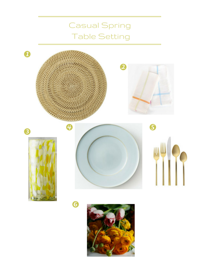 Casual Spring Table Setting - Perfect for Mother's Day