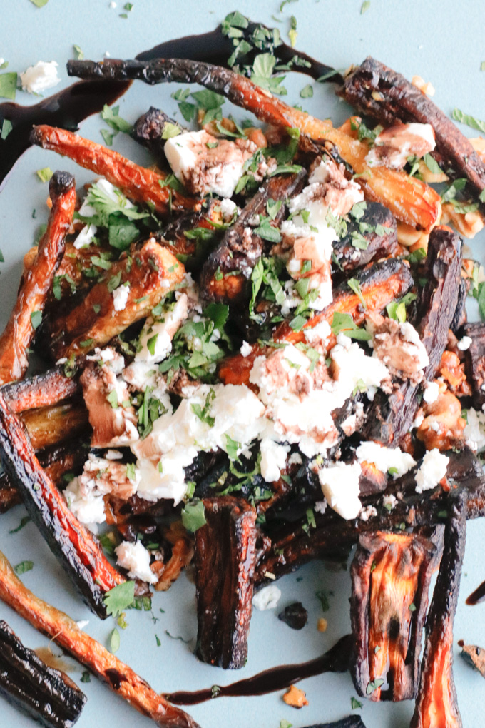 Roasted Carrots with Feta, Walnuts and Dill-1