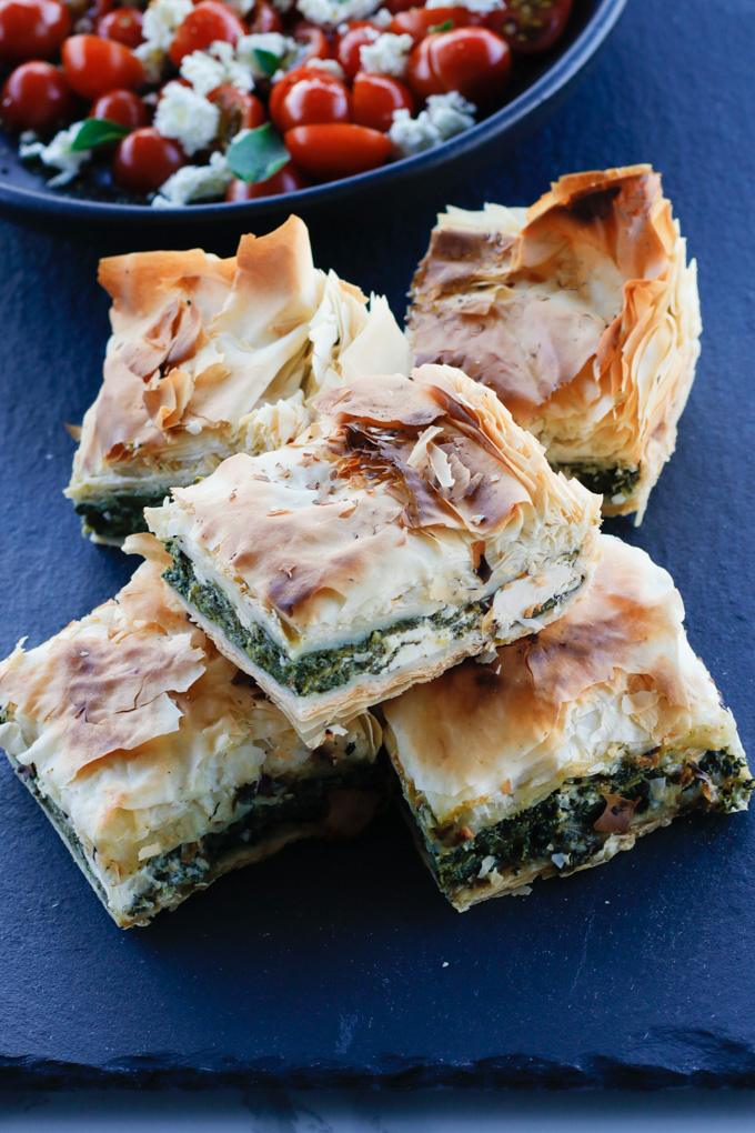 Spinach and Feta Filo Pie | circleofeaters.com