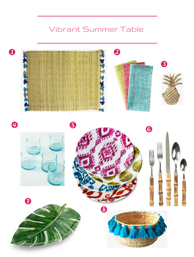 Vibrant Summer Table Setting | circleofeaters.com