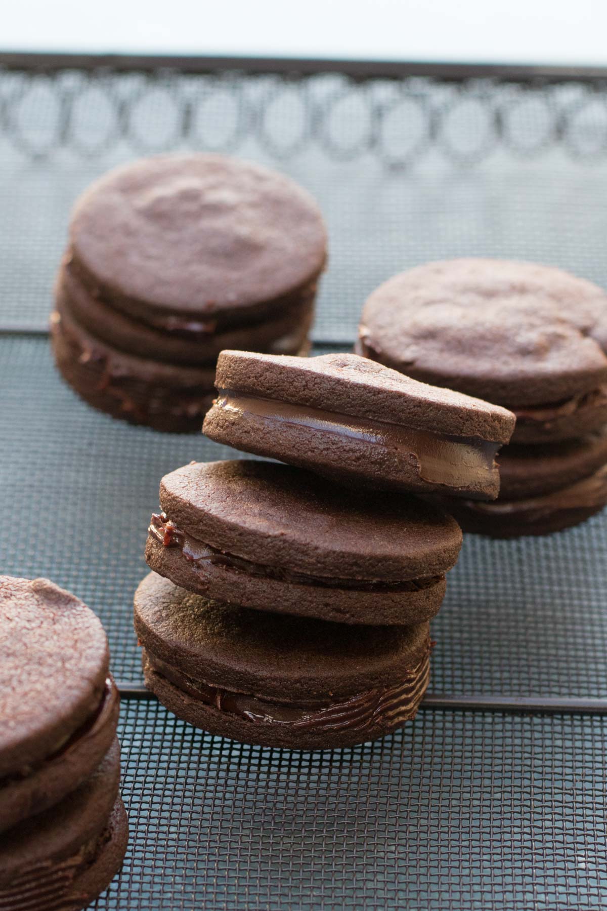 Ottolenghi Chocolate Cookies and Spiced Chocolate Ganache | circleofeaters.com